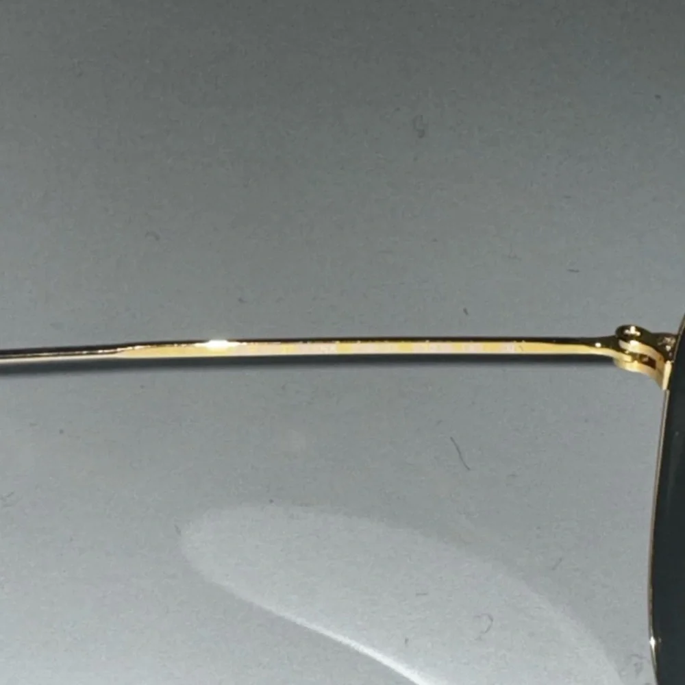 Ray-Ban Gold Frame Sunglasses with Dark Lenses - Picture 3 of 9